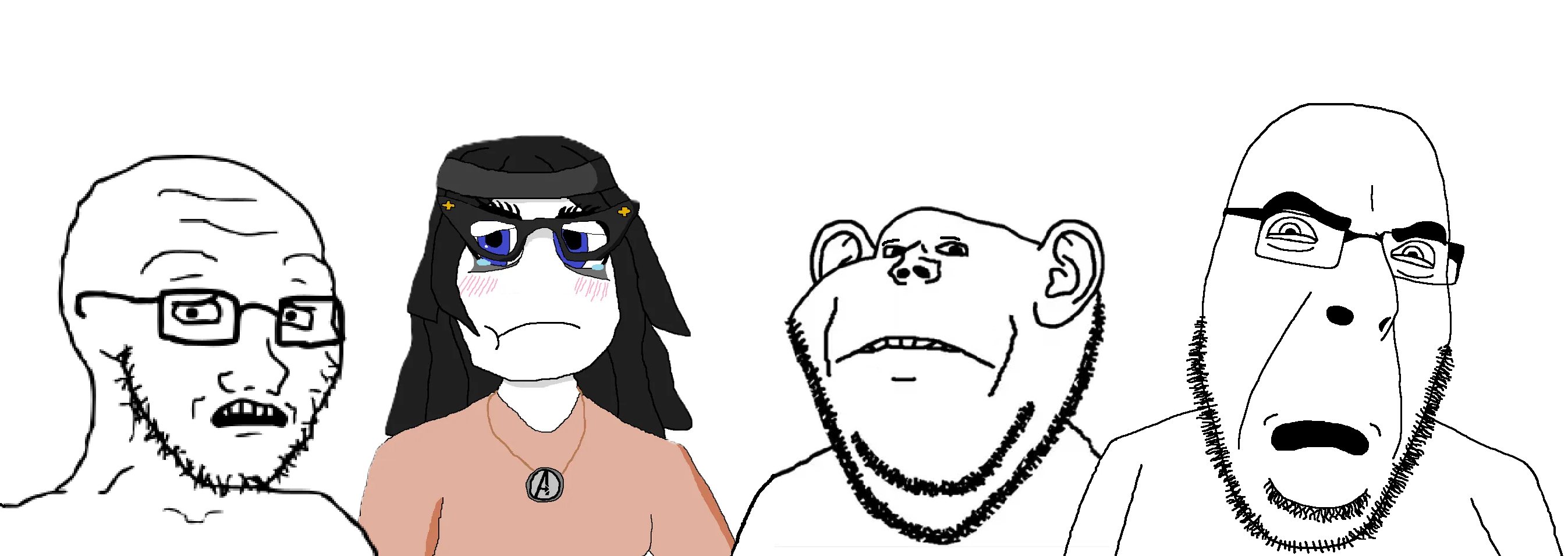 soytan, cobson, impish soyak ears, soyak, soyak (concerned), beard, blue eyes, closed mouth, crying, disgusted