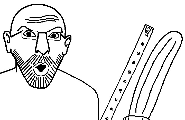 56jak, aliased, bald, cucumber, ear, eyebrows, forehead lines, glasses, hands, holding object