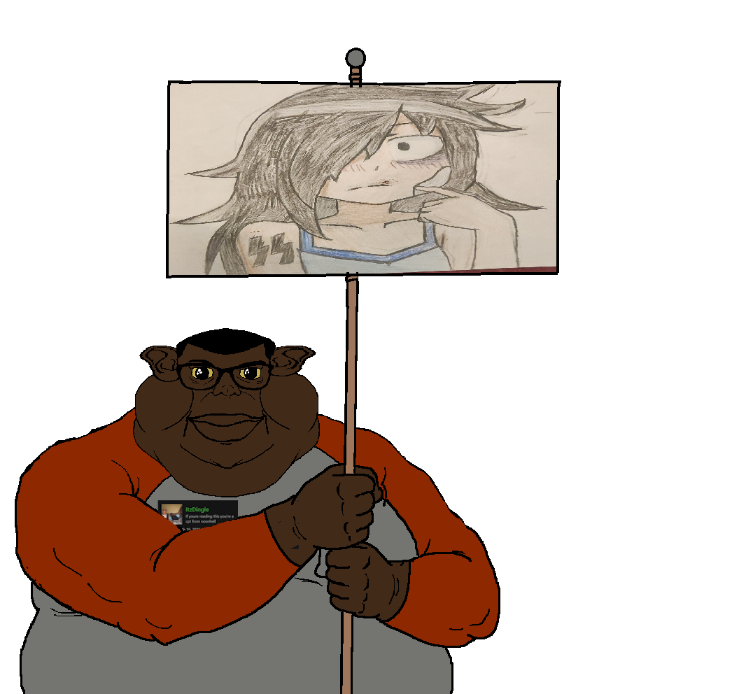 tomoko kuroki, brandon, branigger, anime, black skin, body, closed mouth, clothes, glasses, hair