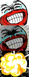 /v/, 4chan, 4chan meme, kekking, laughing, meme, never ever, oh no no no, tear, teeth