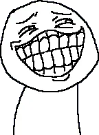 /v/, 4chan, 4chan meme, kekking, laughing, meme, never ever, oh no no no, tear, teeth