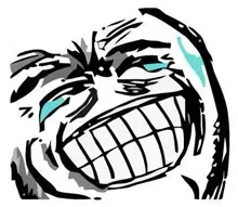 /v/, 4chan, 4chan meme, kekking, laughing, meme, never ever, oh no no no, tear, teeth