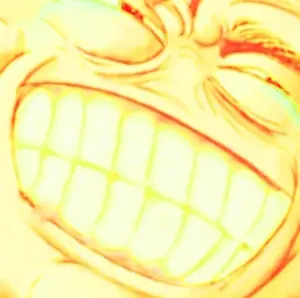 /v/, 4chan, 4chan meme, kekking, laughing, meme, never ever, oh no no no, tear, teeth