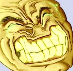 /v/, 4chan, 4chan meme, clenched teeth, distorted, kekking, laughing, meme, never ever, oh no no no