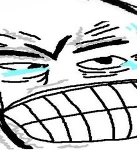/v/, 4chan, 4chan meme, kekking, laughing, meme, never ever, oh no no no, tear, teeth