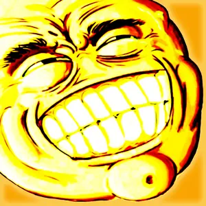 /v/, 4chan, 4chan meme, kekking, laughing, meme, never ever, oh no no no, tear, teeth