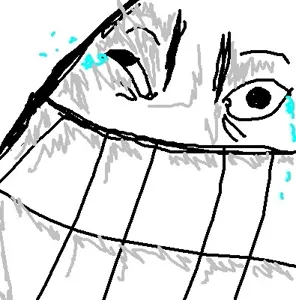 /v/, 4chan, 4chan meme, kekking, laughing, meme, never ever, oh no no no, tear, teeth