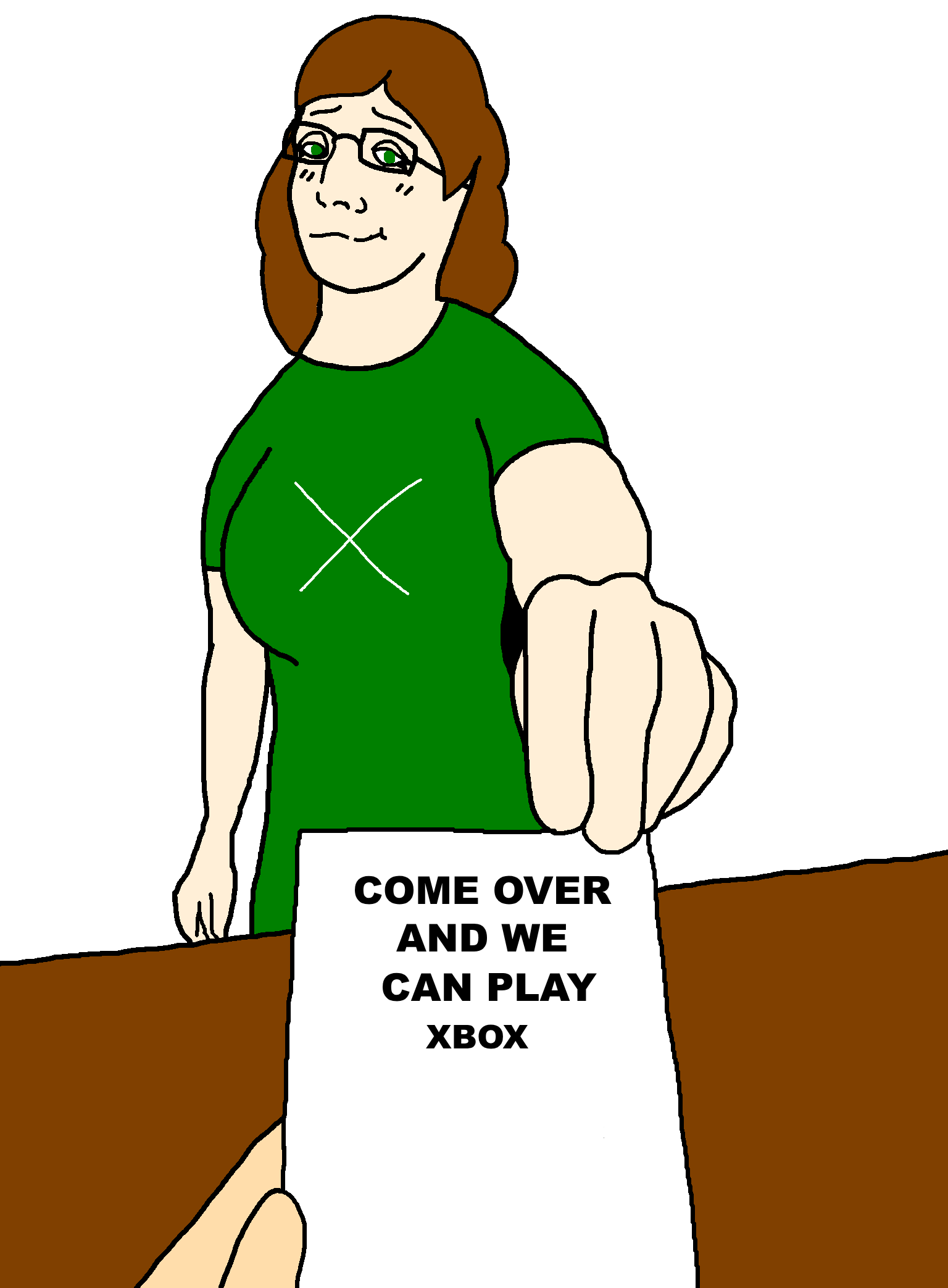 bartender, female bartender, foidjaks, arm, blue eyes, brown hair, closed mouth, english text, eyelashes, female