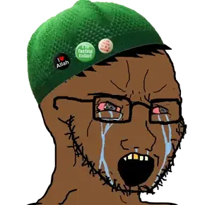 soyak, badge, black skin, bloodshot eyes, clothes, crying, glasses, golden tooth, hair, hat