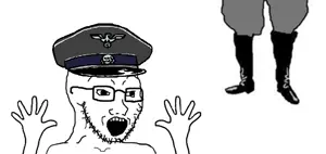 soyak, animated, arm, bone, bones, boot, cap, clothes, glasses, hands