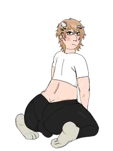 cobson, pawbson, ass, blush, bulge, femboy, gyatt, leggings, lips, male