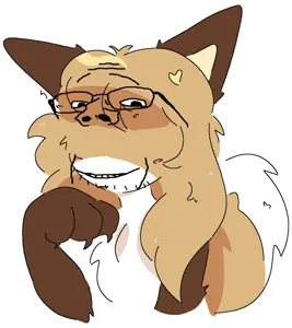 averi, gapejak, wholesome soyjak, fiddleafox, fox, furry, pro-furry, stubble