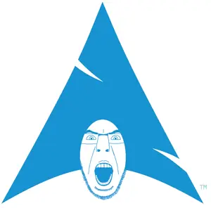 cobson, cobson front, arch linux, blue, glasses, linux, logo, looking at you, open mouth, soyjak
