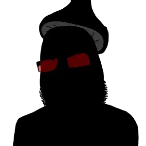 cobson, black skin, dark, evil, glasses, mushroom, red glasses, mushroom