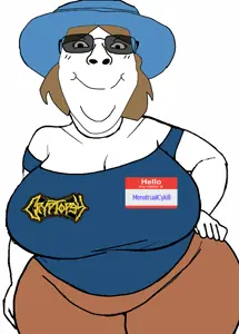 bernd, gapejak, bridget, female gapejak, femjak, bbw, brown hair, clothes, cryptopsy, fat