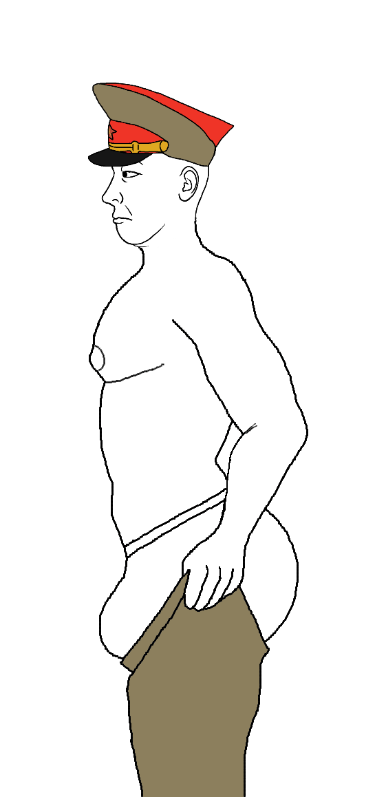 kuzjak, kuzjak side, buff, cap, closed mouth, clothes, edit, full body, glasses, green pants