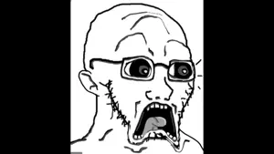 soyak, doctos, doctos, animated, capcut, doctos song, ear, glasses, looking to the right, open mouth