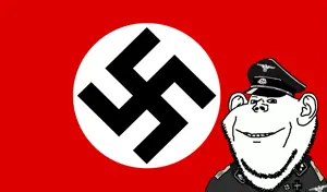 impish soyak ears, bone, bones, cap, clothes, ear, flag, hat, nazism, peaked cap