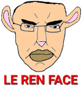 chudjak, pol face, angry, animal, cartoon, closed mouth, dog, dog ear, ear, glasses
