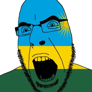 cobson, angry, country, flag, glasses, open mouth, rwanda, soyjak, stubble, rwanda