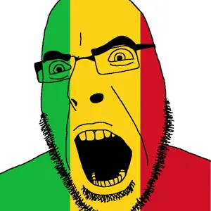 cobson, angry, country, flag, glasses, mali, open mouth, soyjak, stubble, mali