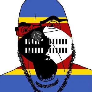 cobson, angry, country, eswatini, flag, glasses, open mouth, soyjak, stubble, eswatini