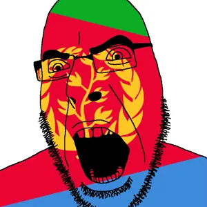 cobson, angry, country, eritrea, flag, glasses, open mouth, soyjak, stubble, eritrea