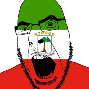 cobson, angry, country, equatorial guinea, flag, glasses, open mouth, soyjak, stubble, equatorial guinea
