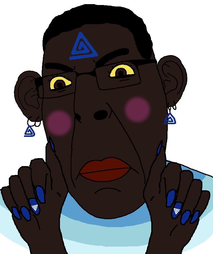 chudjak, cobson, cobchud, slutchud, slutson, black skin, blush, boylover, boylover symbol, brown eyes