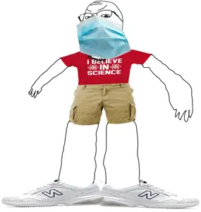 gapejak, angry, arm, atom, clothes, face mask, full body, glasses, hands, leg