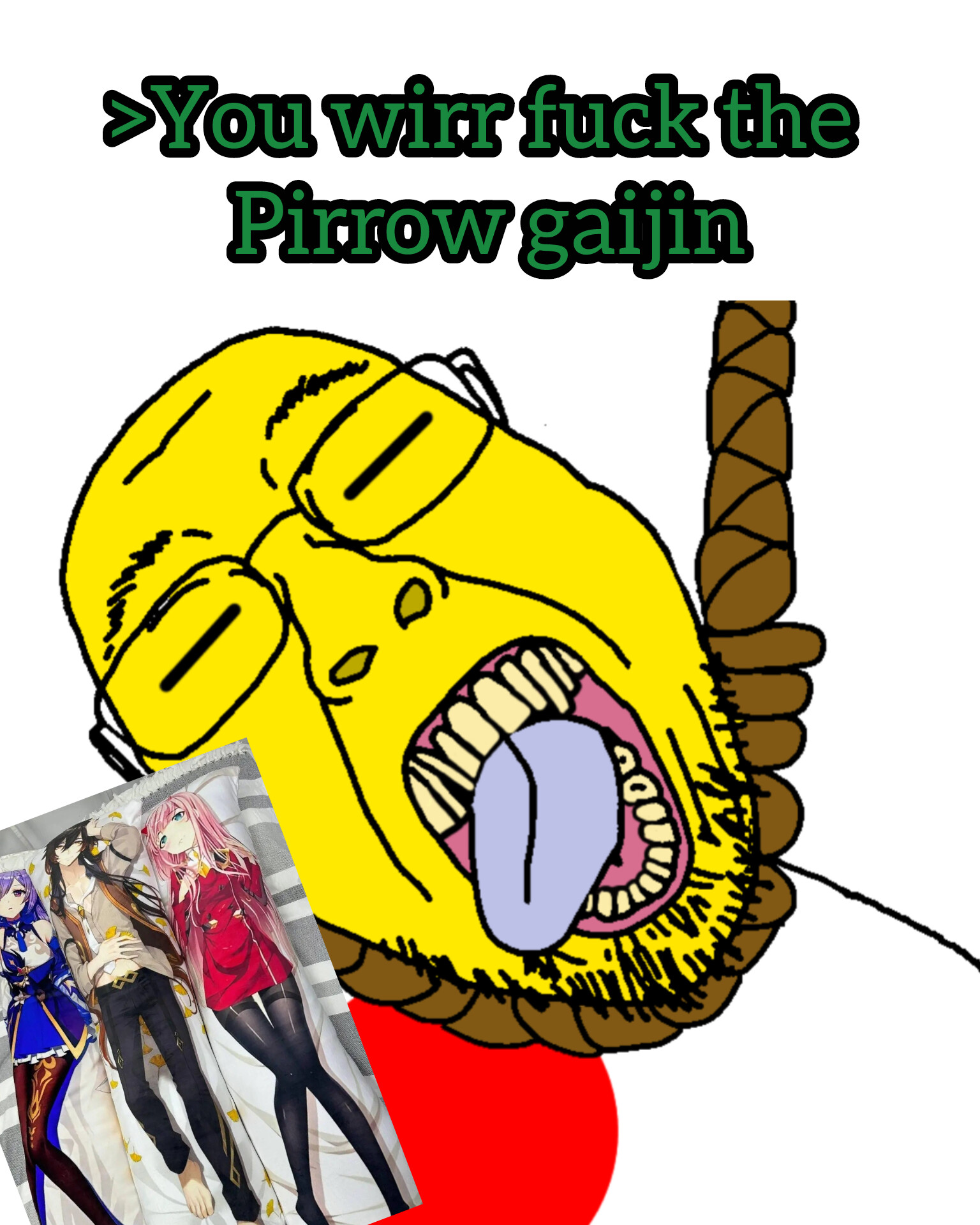 bernd, hanging troonjak, troonjak, ack, anime, anime body pillow, asian, body pillow, gaijin, goyjin
