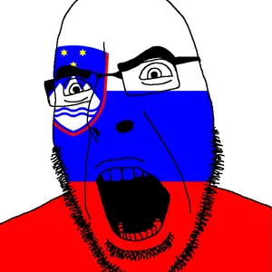 cobson, angry, country, flag, glasses, mountain, open mouth, river, shield, slovenia