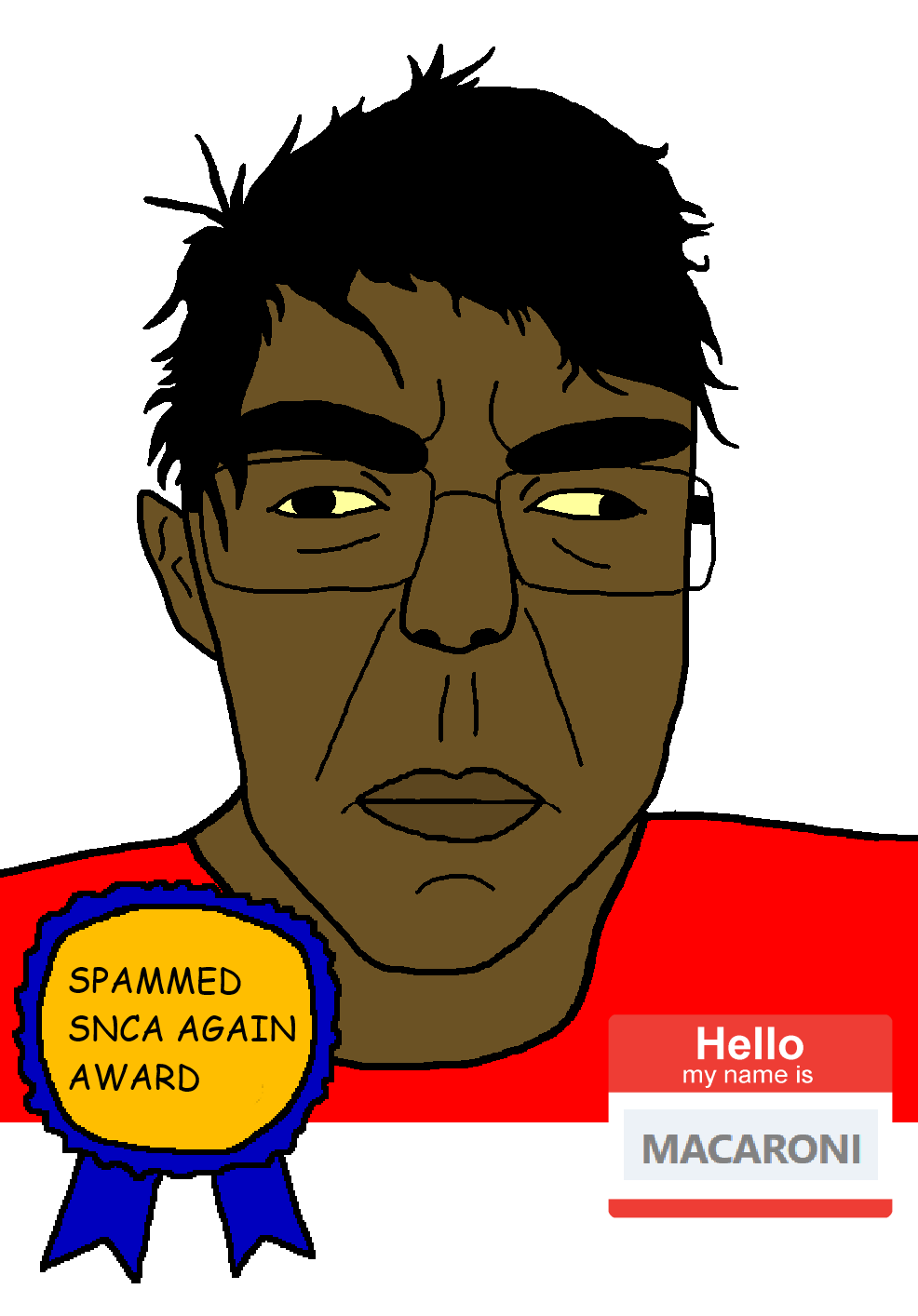 chudjak, patrick, award, black hair, brown skin, bushy eyebrows, closed mouth, ear, glasses, hair
