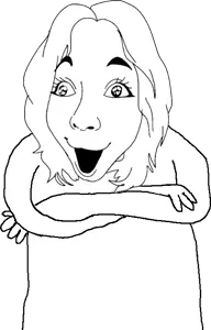 derpjak, cobsontalks, female derpjak, femjak, eyebrows, eyes, female, hair, looking to the left, nose