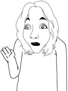derpjak, cobsontalks, female derpjak, femjak, eyebrows, eyes, female, hair, looking to the left, nose