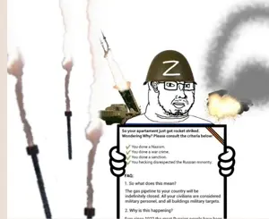 soyak, duzjak, copypasta, downvote, glasses, hands, holding object, missile, rocket, rocket launcher