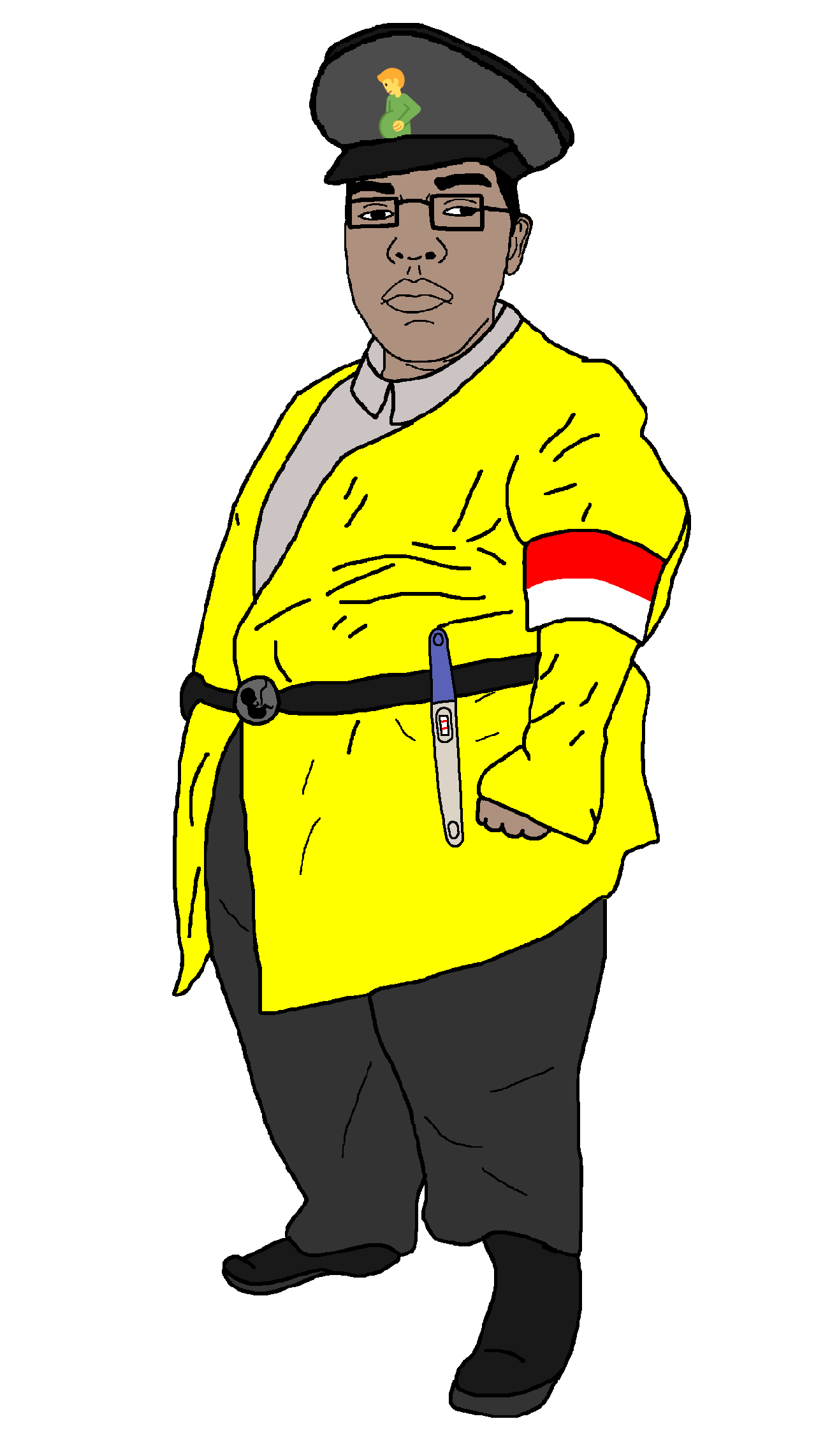 chudjak, creatorchud, eatlers, arm, armband, asian, belt, big lips, black hair, black shoes