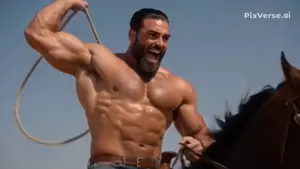 giga catches a wild hunky who runs backwards.mp4