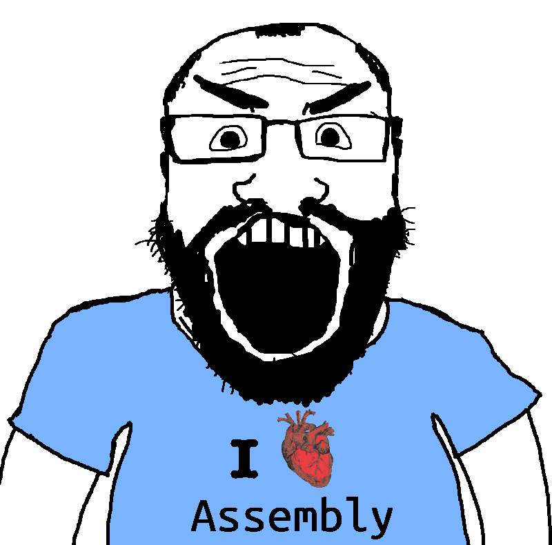 markiplier soyjak, science lover, beard, blue shirt, forehead lines, front view, glasses, looking at you, programming, shit nobody cares about