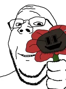 Wholesome soyjak poppy floweyjak.png
