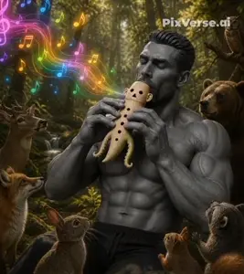 PixVerse_V6_Image_Text_540P_Make_him_playing_a.mp4
