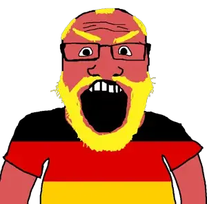 science lover blond hair germany angry.png