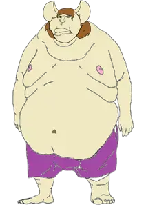 impish soyak ears, meximutt, endmutt, female impish ears, morbidmutt, femjak, brown hair, closed mouth, fat, female