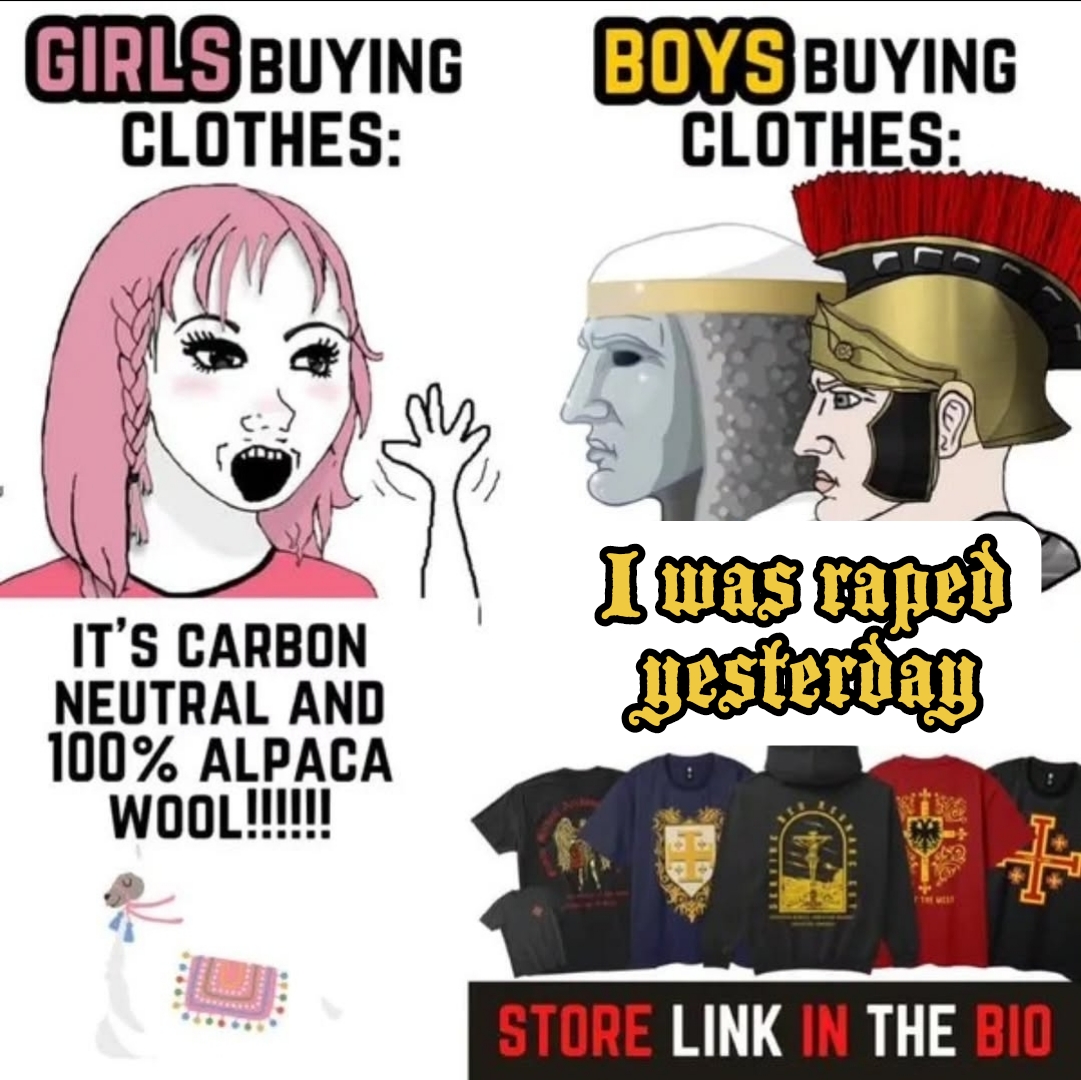 daddy's girl wojak, wojak, yes chad, i was raped yesterday, armor, baldwin ii of jerusalem, beard, bushy eyebrows, cape, catholicism