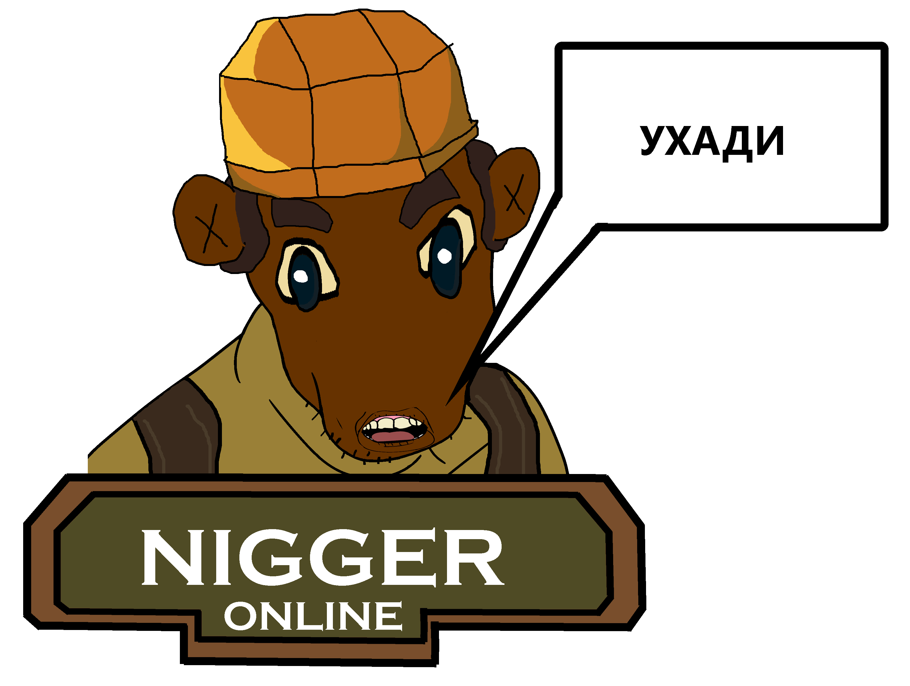 feraljak, 1soyjak, angry, blue eyes, brown hair, brown skin, clothes, digger online, digger online logo, ear