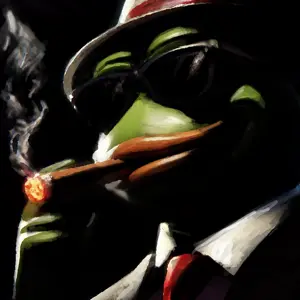 718 - ai_but_not_completely_ai_doe ai_generated cigar dramatic_lighting Epic fedora geg glasses hat mafia painting smoking suit sunglasses variant;pepe.png