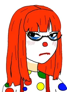 223966 - soybooru.com - asian black_eyes black_hair blush blush_lines closed_mouth female glasses hair head long_hair soychang soytan white_background yellow_skin.jpg