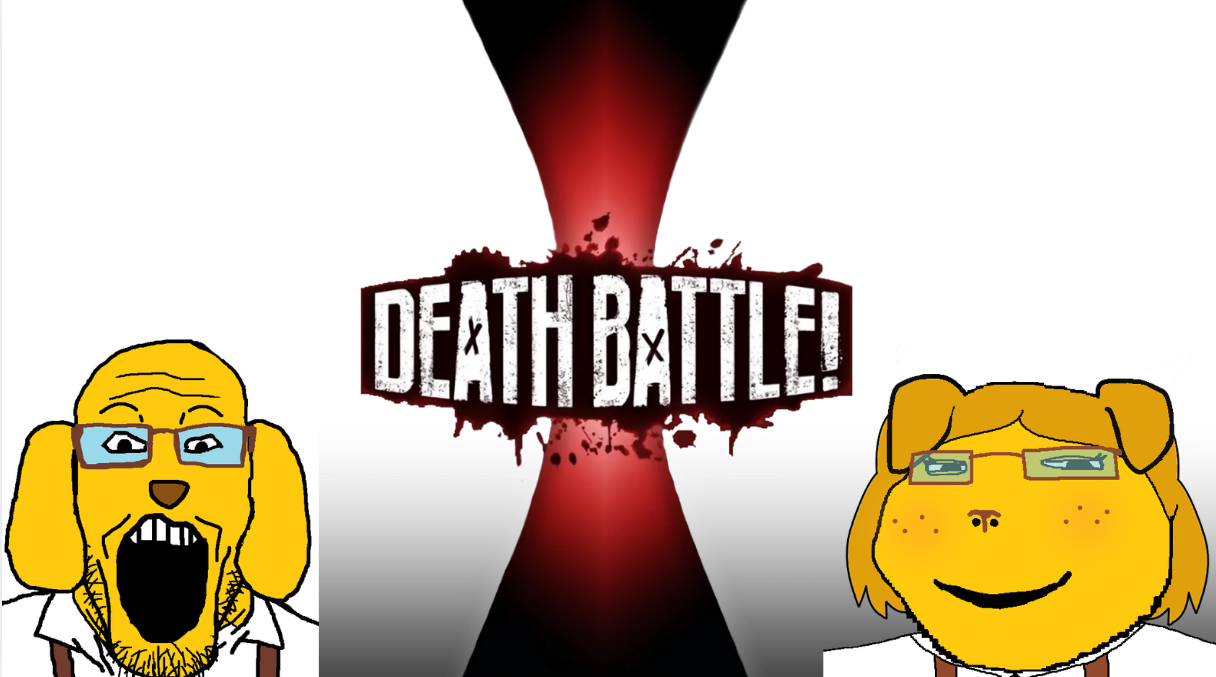 femjanny, gapejak, markiplier soyjak, massjak, massmeowjak, wholesome soyjak, animal, canine, clothes, death battle