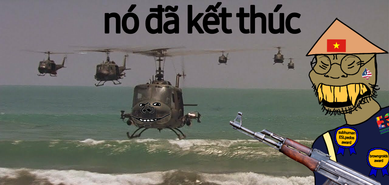 impish, impish soyak ears, soykio kid, its over, 2soyjaks, ak-47, apocalypse now, assault rifle, attack helicopter, award