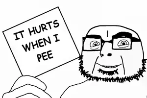 chudjak, cobson, olgolstein, bald, beard, chud, comic sans, front view, glasses, half body